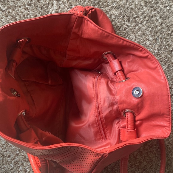 Orange Ruffle Sparkly Shoulder bag - Picture 4 of 5